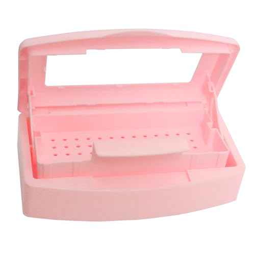 Nail Tool Sterilizer Box, Plastic Sterilization Tray for Tweezer, Eyelash Extensions, Hair Salon, Nail Implement for Esthetician