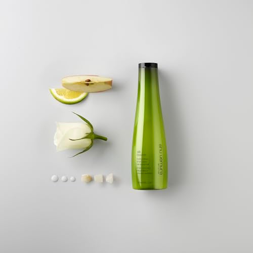 shu uemura art of hair Silk Bloom Shampoo For Damaged Hair - Gently Cleanses and Repairs, Nourishes Damaged Strands, With Japanese Argan Oil, 10 Fl Oz