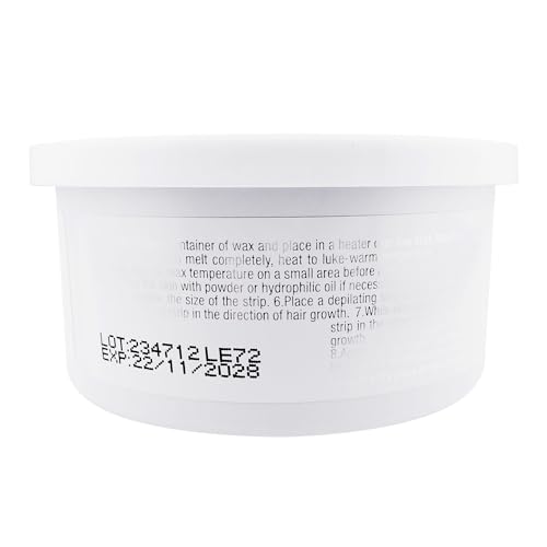 Waxness Pearl Hard Wax for Face & Eyebrows ? 5 oz (140 g) Hard Wax with Creamy Texture and Pearly White Color, Use With Strips, Professional Use ? Made in Italy