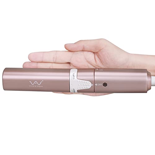 VAV Rose Gold 2-in-1 Mini Flat Iron & Curling Iron 1 Inch Ceramic Hair Styler