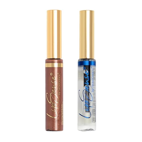 SeneGence LipSense Dawn Rising Liquid Lipstick and Glossy Clear Lip Gloss Duo ? 18HR Wear, Hydrating, Waterproof, Transfer-Proof
