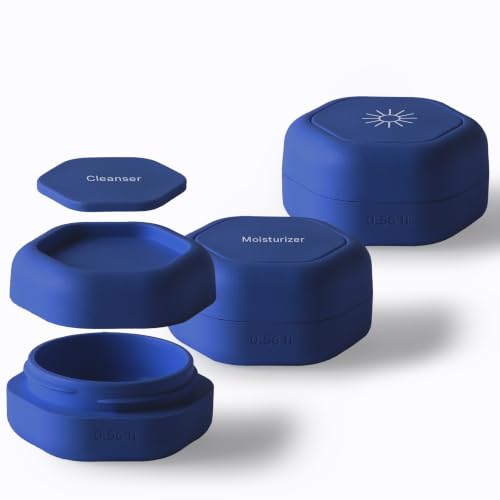 Cadence Capsules Travel Skincare Set - 3 Magnetic Containers, TSA Approved