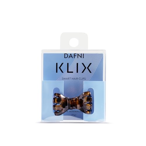 DAFNI KLIX Magnetic Hair Clips Amber - Strong Hold, No Pull, Flat Comfort, Minimalist Design, 1 Pair