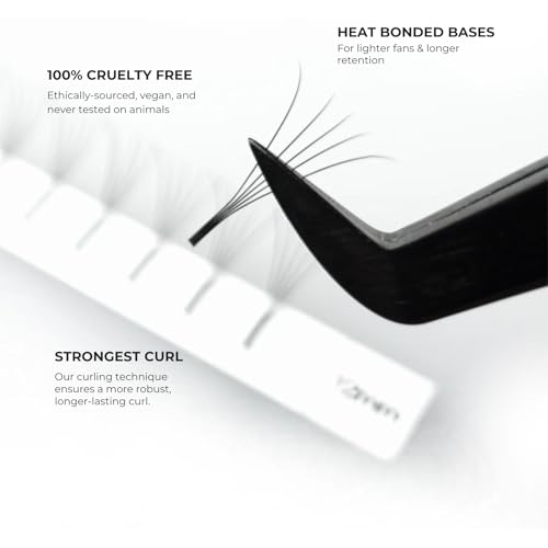 4D Long Stem Premade Fans 0.07mm C Curl 10mm Lash Extensions