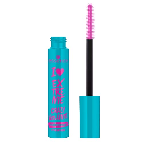 Essence I Love Extreme Crazy Volume Waterproof Mascara - Black, Long-Lasting & Vegan