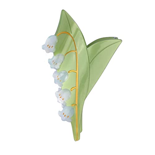 Lily of The Valley Claw Clips,Cellulose Acetate Hair Clips,Small Claw Clips for Girl,Hair Accessories