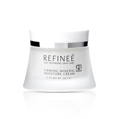 REFINE? Face Moisturizer Mineral Cream with Peptides and Rosehip (2oz), Firming Light Weight Anti-Aging Anti-Oxidant Vitamin-Filled Face Moisturizer for All Skin Types, Hydrates & Firms Skin