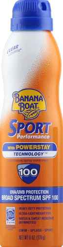 Banana Boat Sport Ultra Sunscreen Spray, SPF 100 | Water Resistant | 6oz | Pack of 2