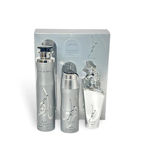 Lattafa Maahir Legacy Men's 3-Piece Gift Set