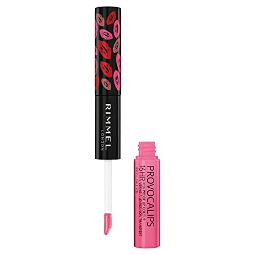 Rimmel London Provocalips 16hr Kiss-Proof Lip Color Bundle - 200 I'll Call You & 420 Berry Seductive, 14 fl.oz. Each