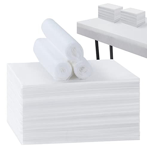 XATUMO 100 Pack White Disposable Massage Bed Sheets 31 x 71 Inches Spa Covers