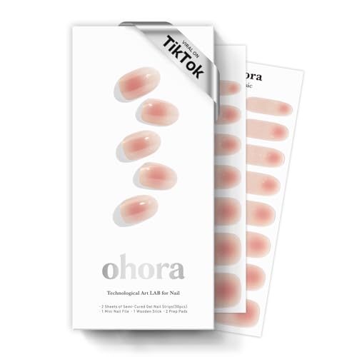 ohora Semi Cured Gel Nail Strips - N Berry Jelly