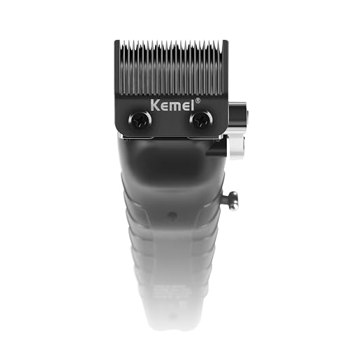KEMEI 2296 Professional Hair Clippers for Men Cord/Cordless Hair Cutting Kits, Hair & Beard Trimmer, T Blade Barber Clipper with USB Rechargeable, Black