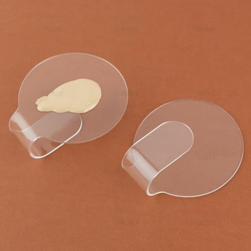 3-Pack Acrylic Makeup Mixing Palettes - 3.15" Round Blending Trays