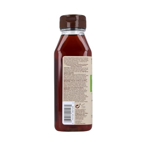 Creme of Nature Aloe & Black Castor Oil Shampoo, 12 Ounce - Cleanses hair & scalp, Smoothens & detangles, Promotes length by strengthening damaged or weak hair