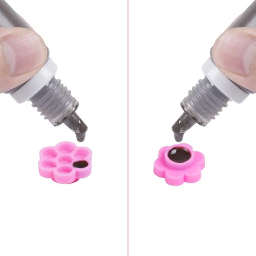 300 Pcs Plastic Flower Glue Cups for Eyelash Extensions