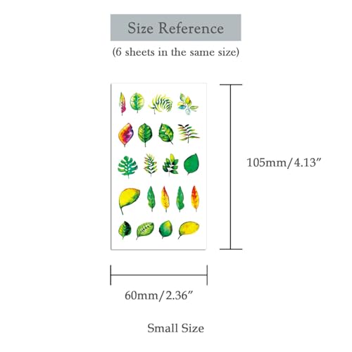 Temporary Tattoo Stickers - 6 Sheets Waterproof Fake Tattoos