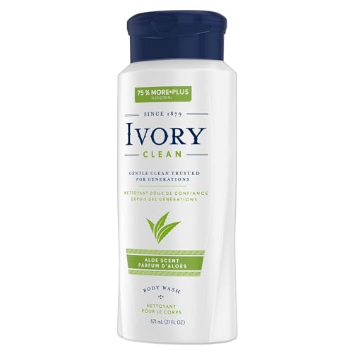 Ivory Scented Body Wash, Aloe 21 oz (Pack of 5)