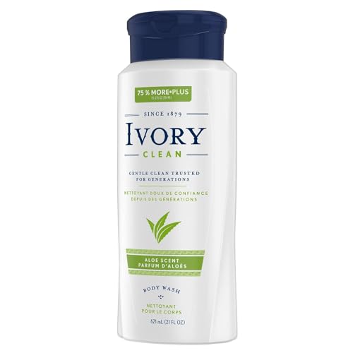 Ivory Scented Body Wash, Aloe 21 oz (Pack of 6)