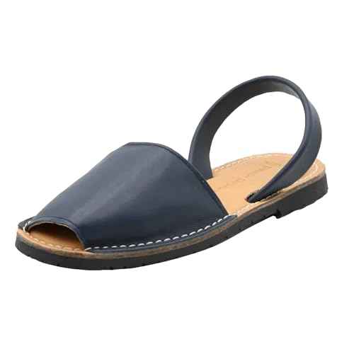 The Spanish Sandal co Classic Flat Sandals for Women, Dressy Soft Leather Peep Toe Sandals for Women, Versatile Casual Slip-on Flats