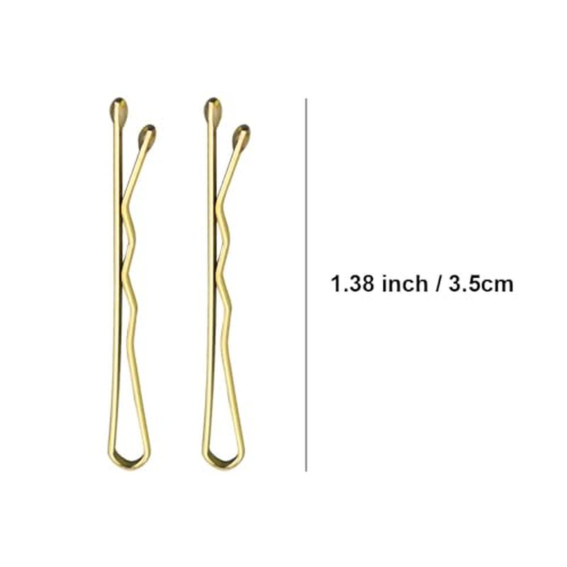200 Mini Bobby Pins for All Hair Types - Durable Gold Hair Pins