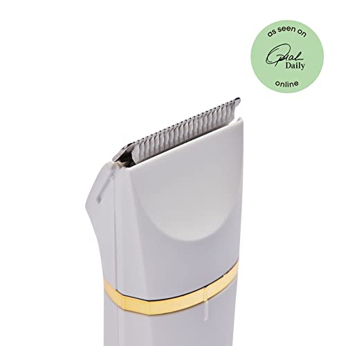 Bushbalm Bikini Trimmer - Electric Shaver Body Hair Razor for Women, Waterproof, Cordless Shaver for Sensitive Areas, Close Grooming for Bikini, Underarms, and Legs ? Francesca Trimmer