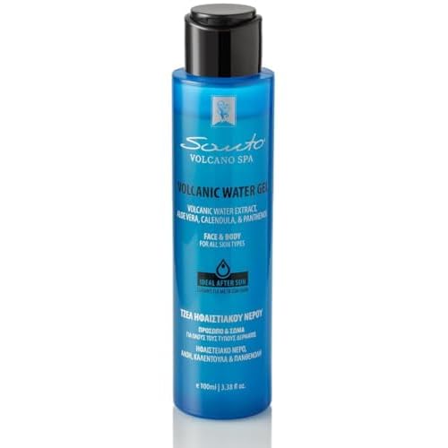 Volcanic Water Gel 100ml ? Soothing & Hydrating Hydro Gel Moisturizer for Face & Body ? Reduces Redness, Itchiness, Irritation and Sunburn