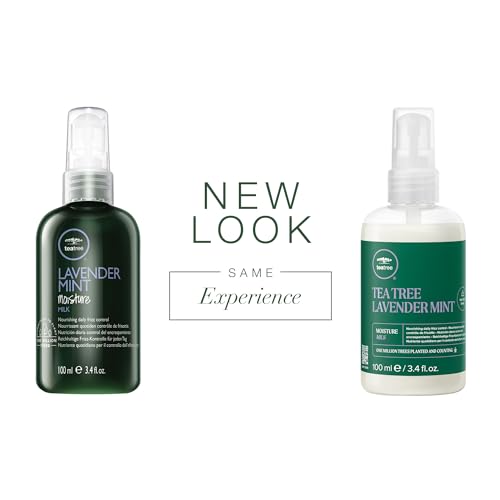 Tea Tree Lavender Mint Moisture Milk, Leave-In Conditioner, For Coarse, Curly + Dry Hair, 3.4 fl. oz.