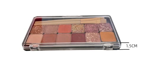 2pcs Magnetic Eyeshadow Palette with Metal Stickers