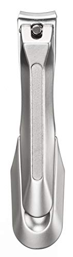 Stainless Steel Nail Clipper with Built-in File - Ergonomic Design