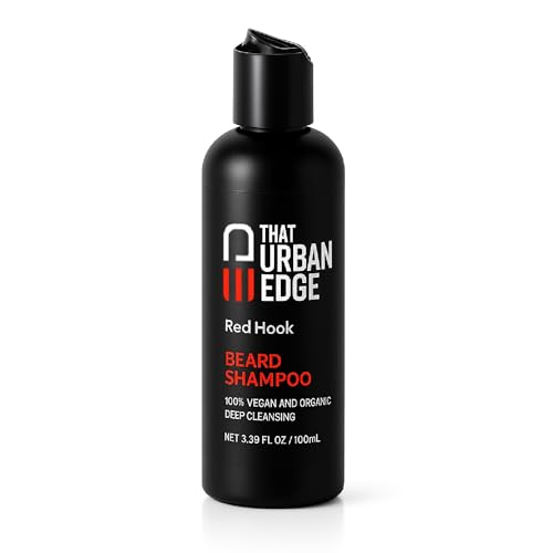 That Urban Edge Beard Shampoo | Professional Wash for Men | Moisturizing and Conditioning | Natural Formula Softens and Strengthens | Vegan for Thick, Soft Beard | 3.38fl oz