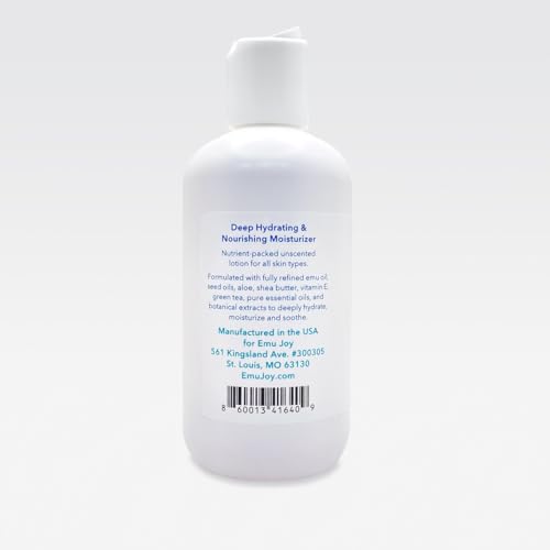 Emu Oil Infused Hand Lotion ? Deep Moisturizing Cream for Dry & Cracked Hands Skin Relief ? Perfect for Women, Men, and Travel | Natural Lotion with Shea Butter and Natural Oils - 8 oz