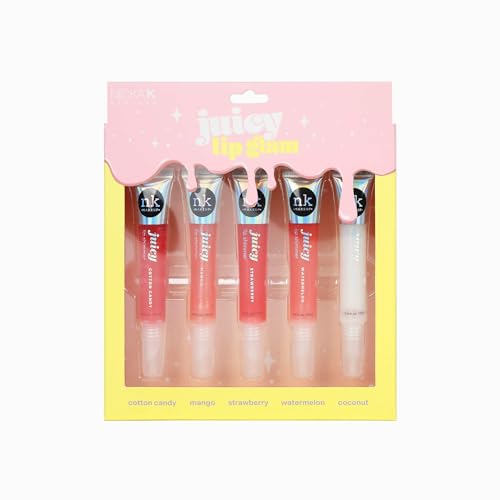 NICKA K Juicy Lip Glam Shimmer Gloss - 5 Vibrant Flavors