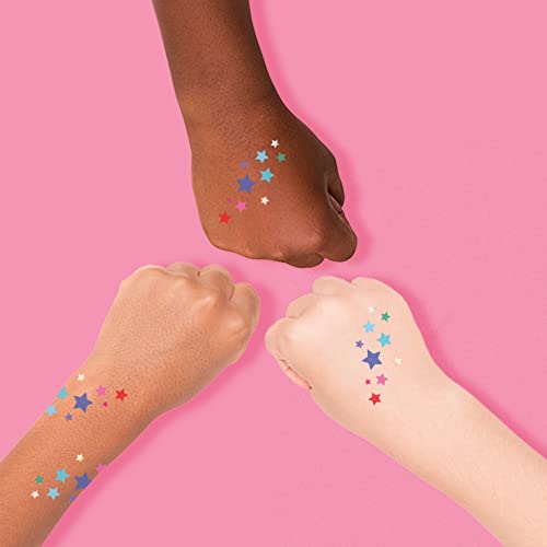 Rainbow Delight Stars Flash Tattoos Set of 10