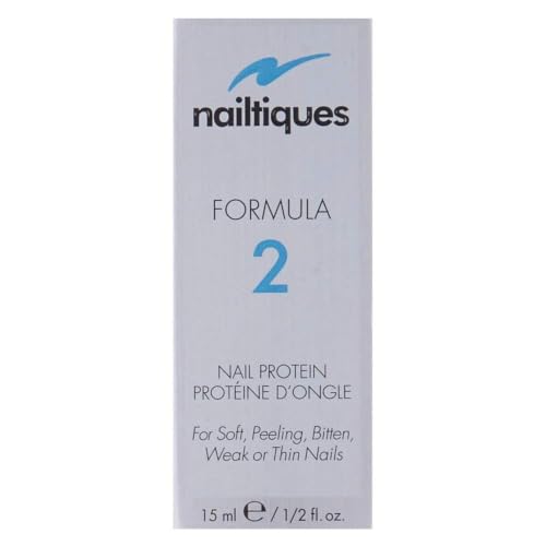 Nailtiques Formula 2 Nail Protein 0.5 fl oz (Pack of 2) – Soft/Peeling Nail Care