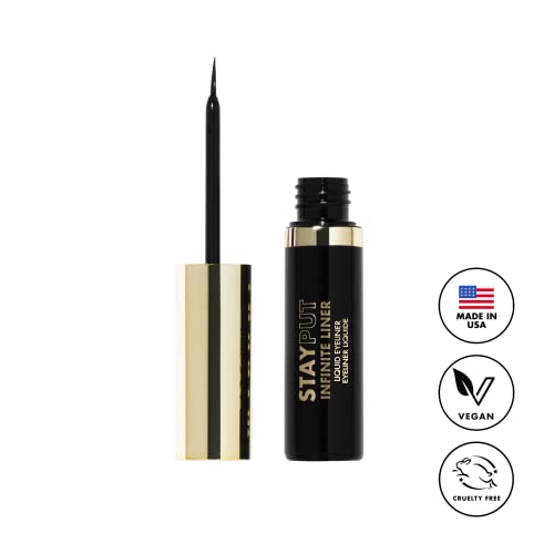 Milani Stay Put Infinite Eyeliner - Black Waterproof Liquid Liner