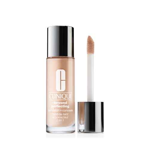 Clinique Beyond Perfecting Lightweight Liquid Foundation + Concealer For Dry Combination to Oily Skin Types | Full Coverage + Natural Matte Finish