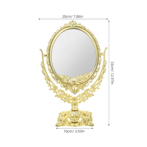 Ipetboom 13" Vintage Oval Vanity Mirror Double Sided Makeup
