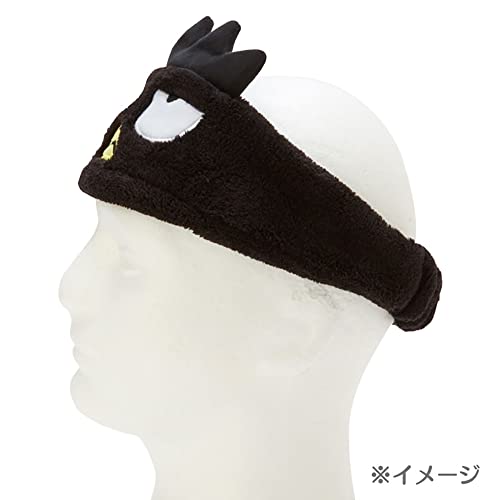 Sanrio 986330 Sanrio Hair Band Hair Turban Headband, Black, Bad Batumaru, Batumaru, Face Washing, Makeup, One Size Fits Most, Girls, Character