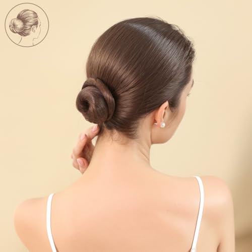 20PCS Spiral Hair Pins for Buns & Updos, Brown