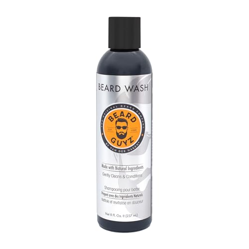 Beard Guyz Beard Wash ? Daily Beard Cleanser & Shampoo ? Gentle Facial Hair Wash with Argan Oil & Botanic Extracts ? Refreshing Citrus Beard Cleanser for Men¡¯s Grooming, 8 oz
