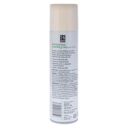 Salon Grafix Extra Super Hold Hairspray - Brushable & Fresh Scented