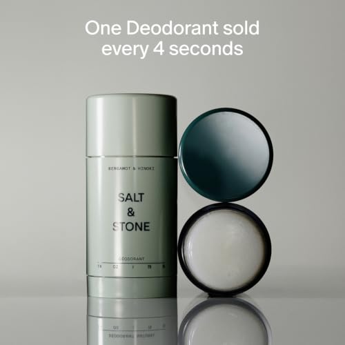 Salt & Stone Aluminum Free Deodorant with Seaweed & Bergamot - Pack of 2, 2.6 oz