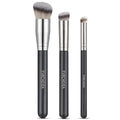 EVRCHGIEA 2PCS Foundation & Contour Brush Set with Variation 170/270/370 for Liquid, Cream & Powder Makeup