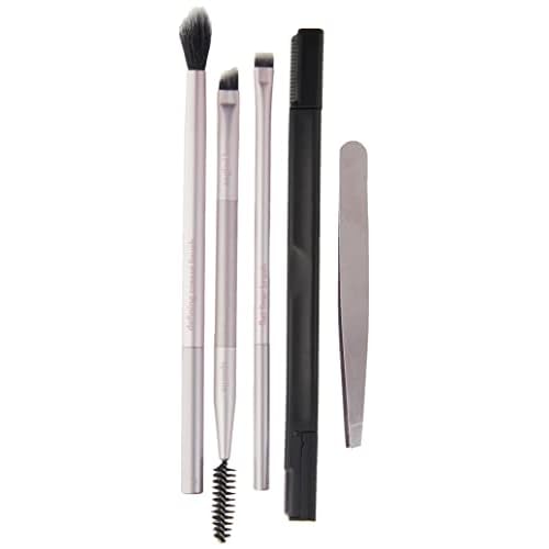 Real Techniques Limited Edition Blush, Blend, Brow Makeup Brush Set to Shape, Fill and Perfect, Mother's Day & Easter Gift, Pink, 5 Count, Perfect For Wife, Spouse, Girlfriend, and Daughter