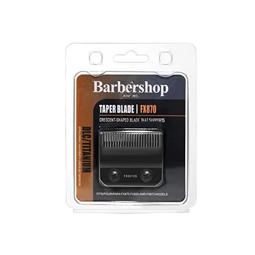 FX8010B Black Graphite Fade Replacement Blades compatible with BaBylissPRO Barberology Replacement Clipper fade Blades FX870/FXF880/FX810/FX825/FX673N,2 Pcs