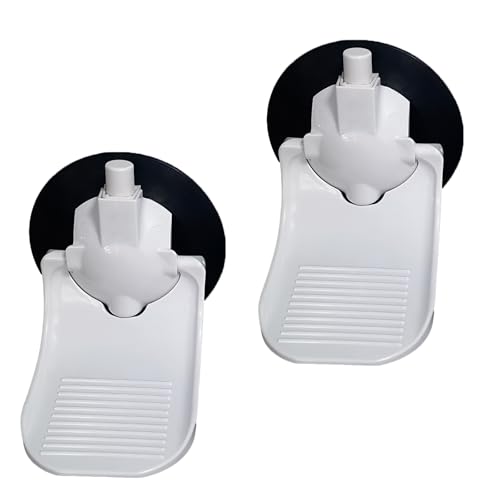 2PCS Shower Foot Rest, Strong Suction Cup Foldable Shower Step for Shaving Legs, No Drill Bathroom Foot Rest with Anti-Slip Surface for Elderly, Pregnancy, Portable for RV Travel