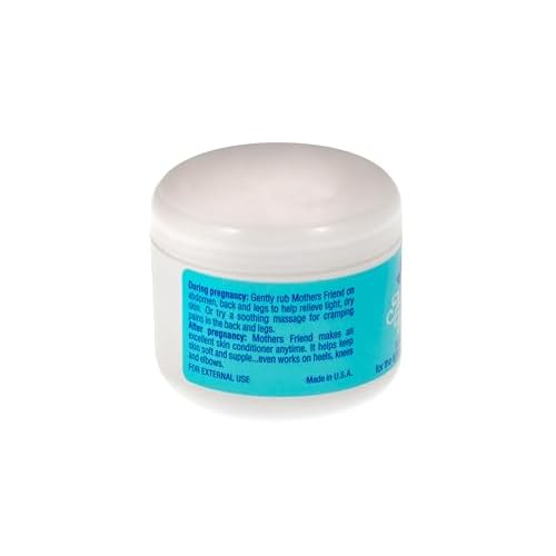 S.S.S. CO. Mother¡¯s Friend Moisturizing Body Cream - 4 oz, Postpartum Essentials for Stretch Mark Care During Pregnancy, Soothe Stretched, Tight, Dry Skin, Made in USA
