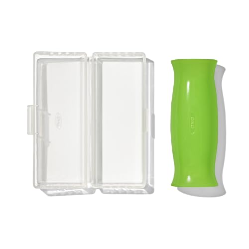 OXO Good Grips Silicone Garlic Peeler with Storage Case – Clear