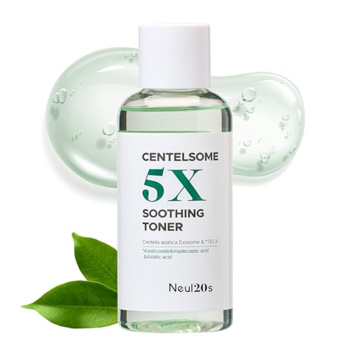 Centelsome 5X Soothing Toner 6.76 fl oz/200ml | Hydrating & Calming Korean Facial Toner with Green Tea, Centella Asiatica & Exosomes | Supports Sensitive, Dry & Acne-Prone Skin